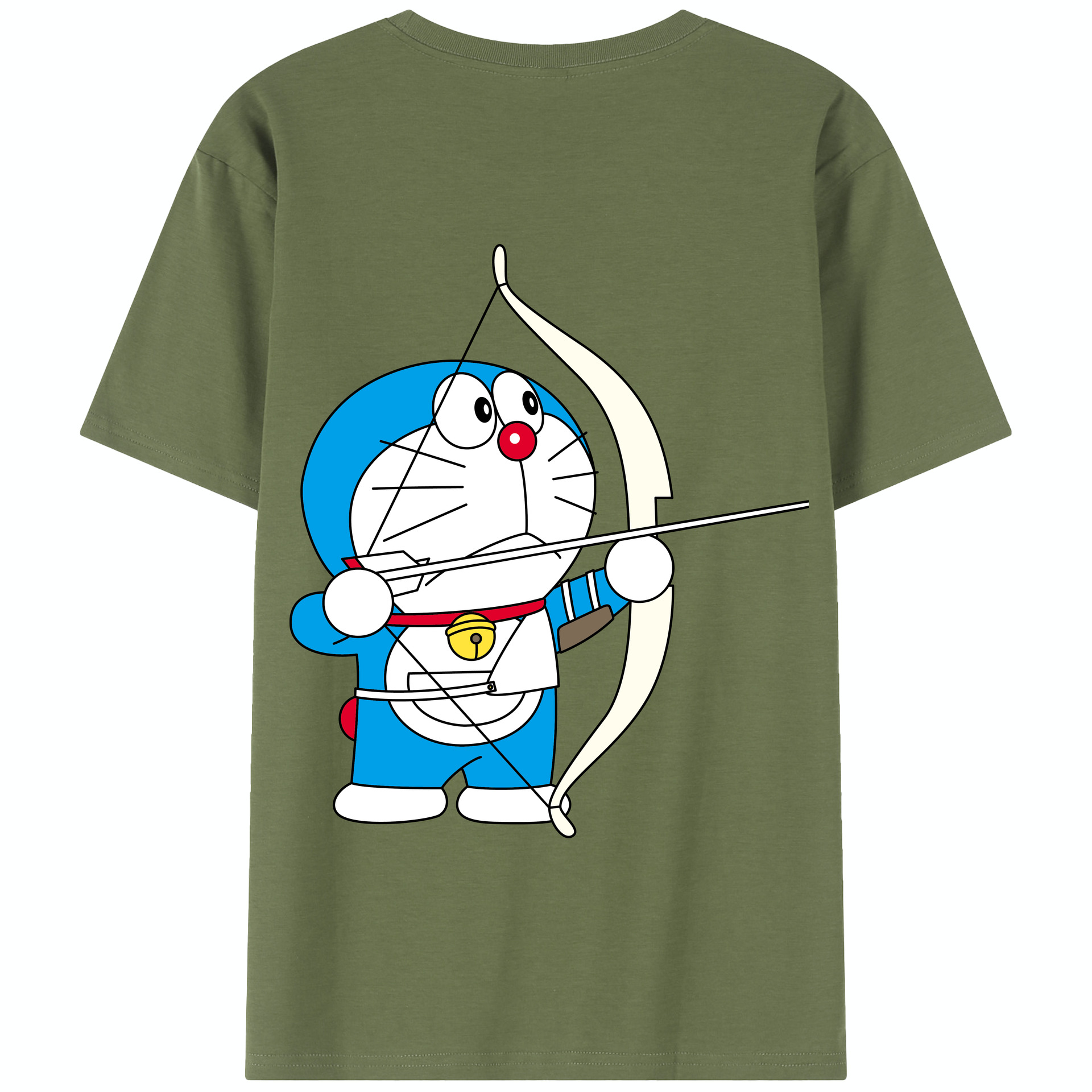 （画像用） ドラえもん Doraemon 綿100％半袖Tシャツ（背面プリント）